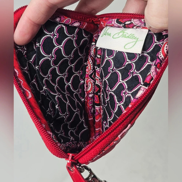 Vera Bradley Frankly Scarlet Zippered Wristlet Wallet - Picture 9 of 13